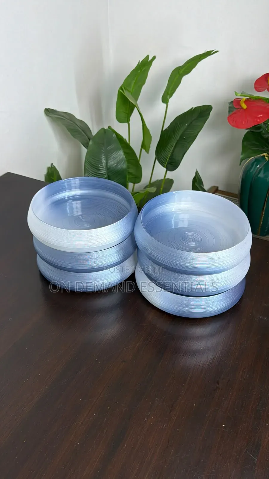 Smoky Ombre Glass Plate
6pc
