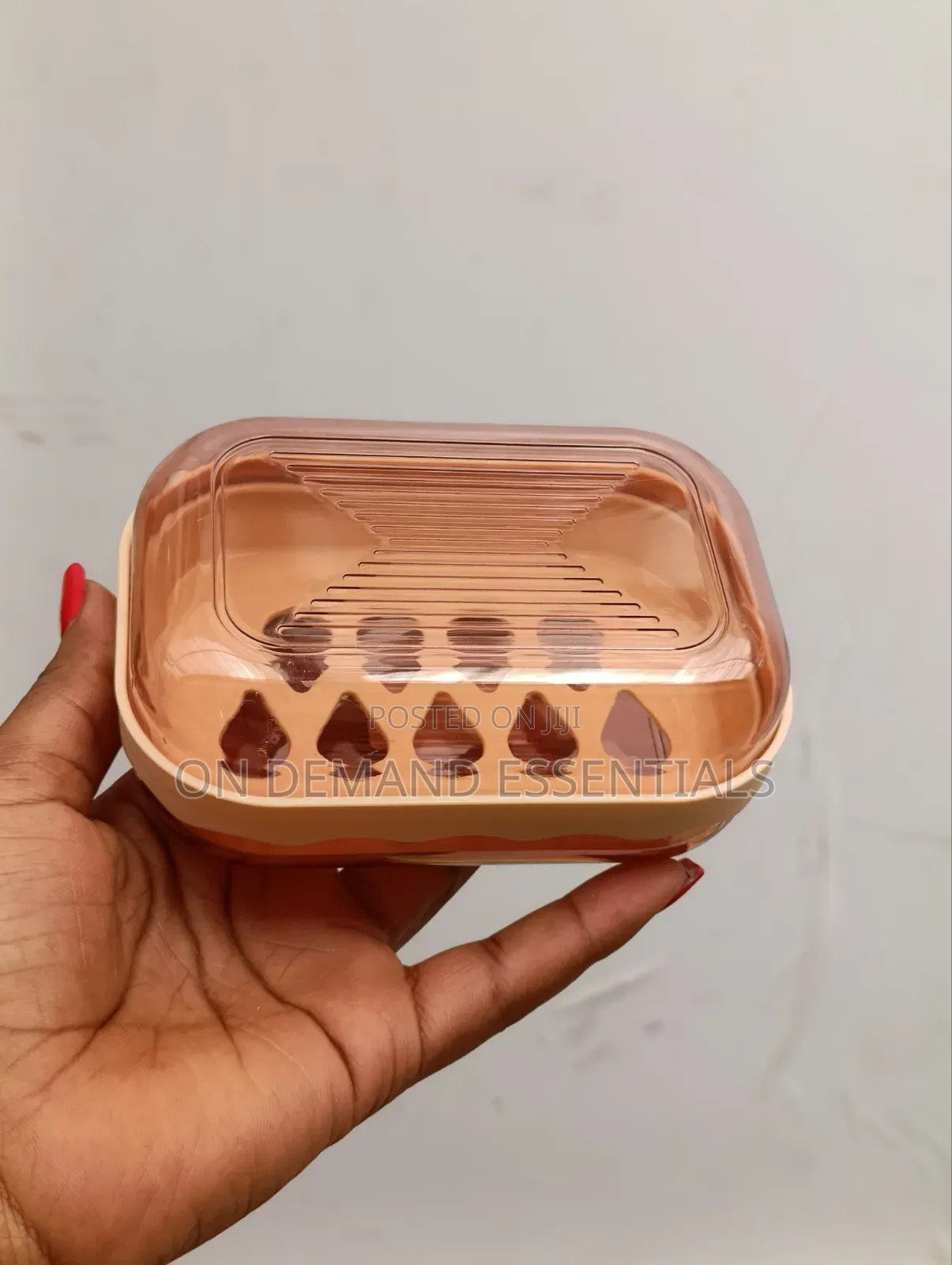 Gold and Pink Travel Soap Holder