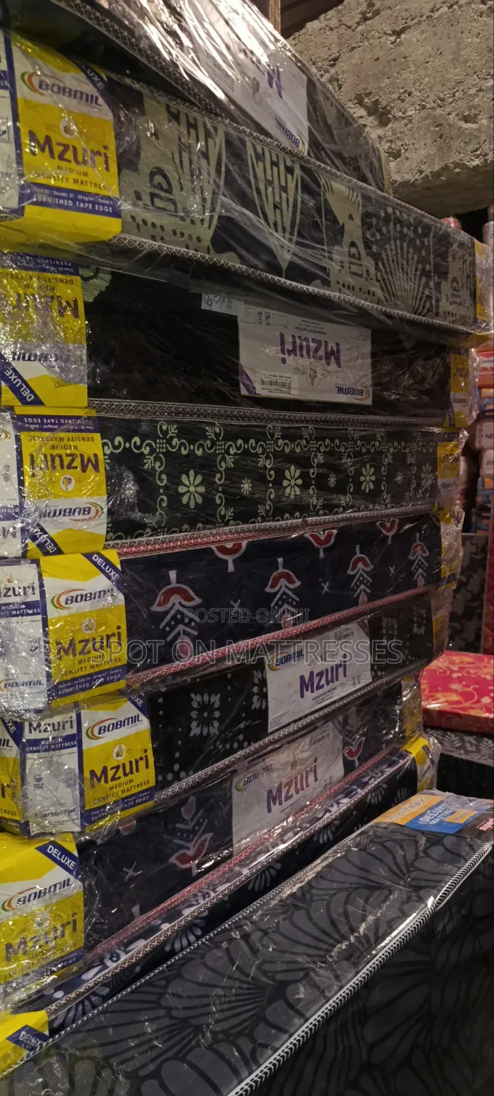 3x6x6 Medium Density Bobmil Mzuri Mattresses. Free Swift Delivery!
