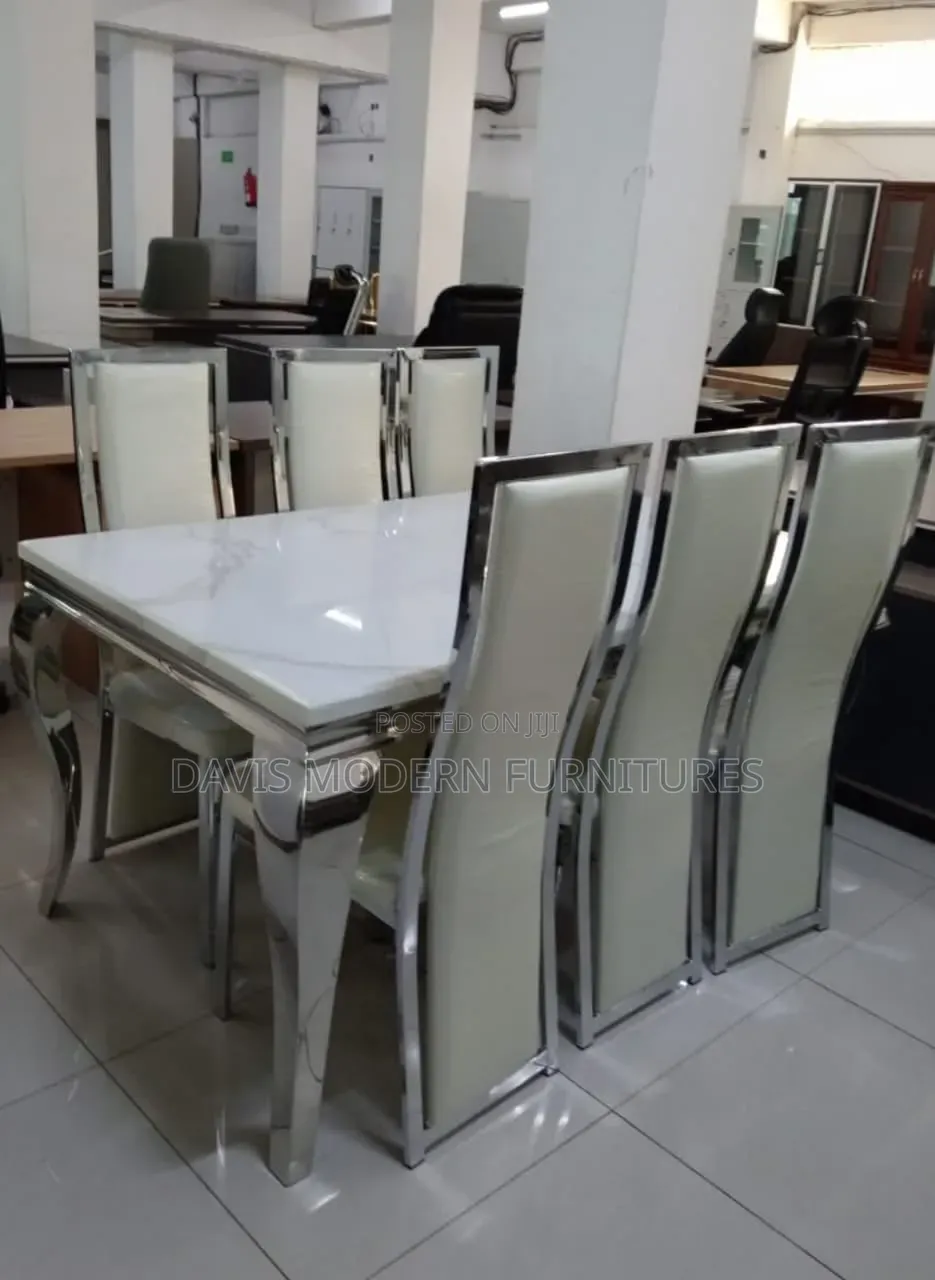White Dinning Table Set