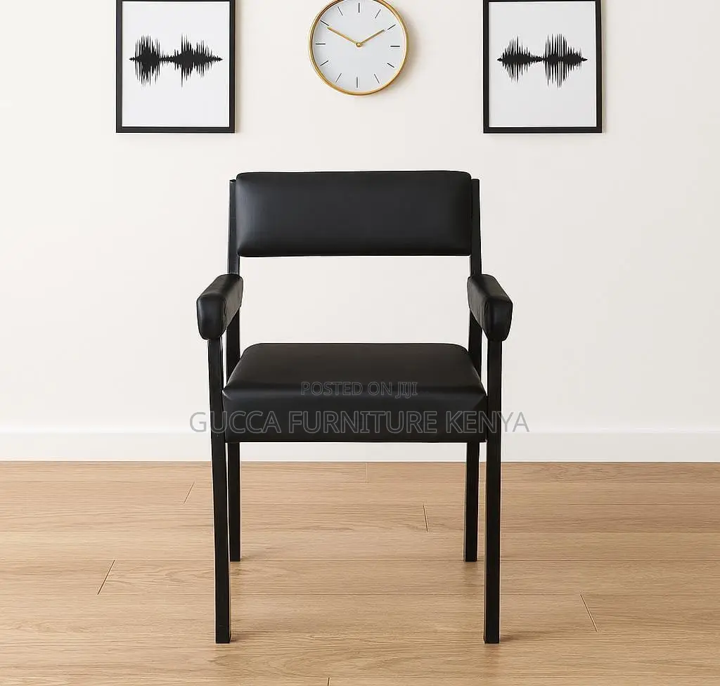 Leather Padded Catalina Chair With Armrest