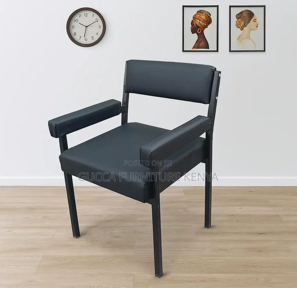 Leather Padded Catalina Chair With Armrest