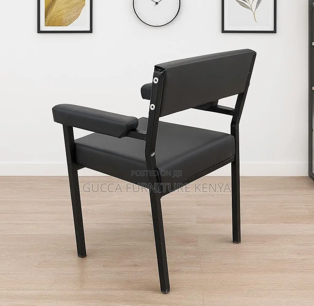 Leather Padded Catalina Chair With Armrest