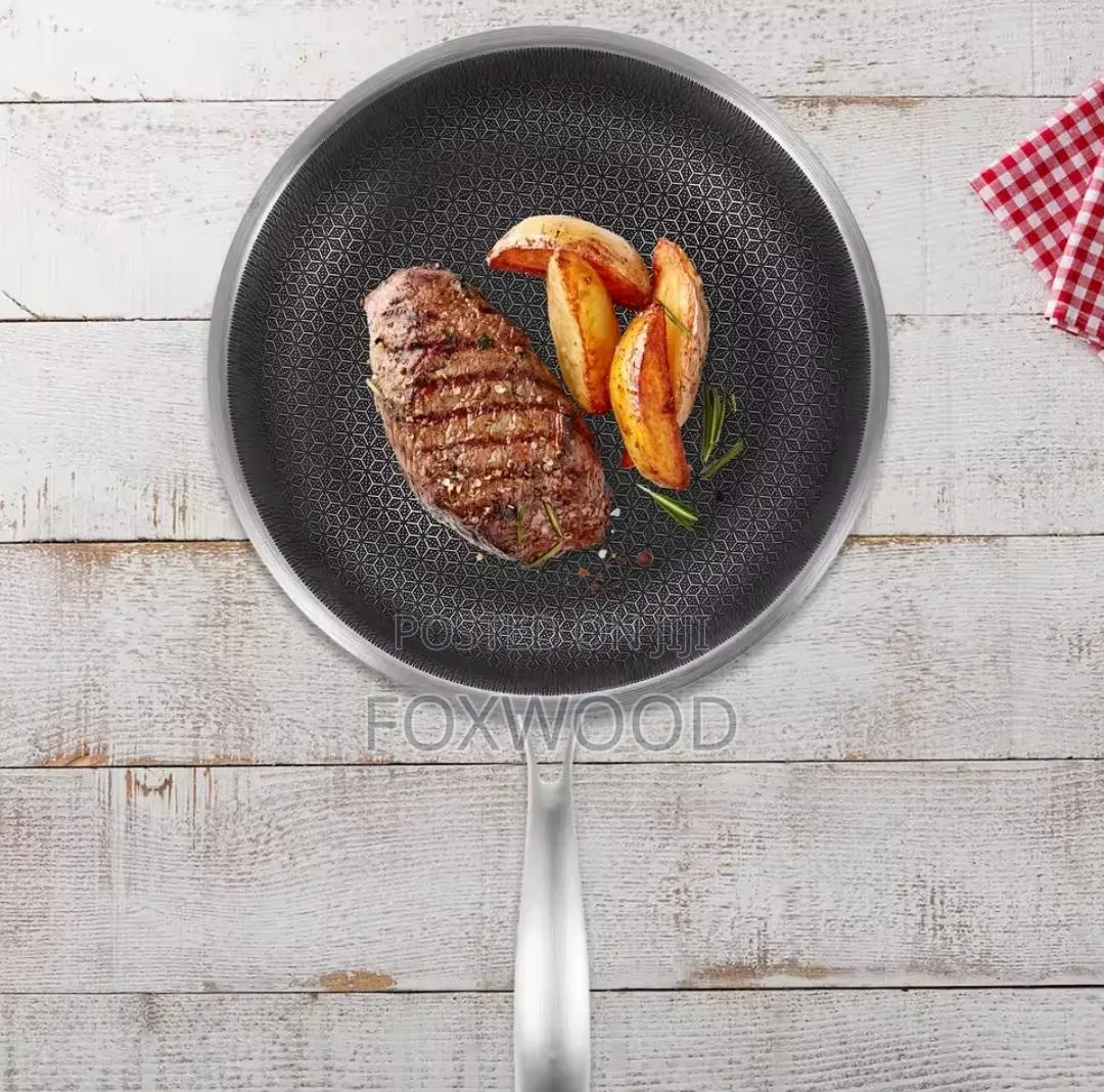 *Stainless Steel Non_stick Frying Pan