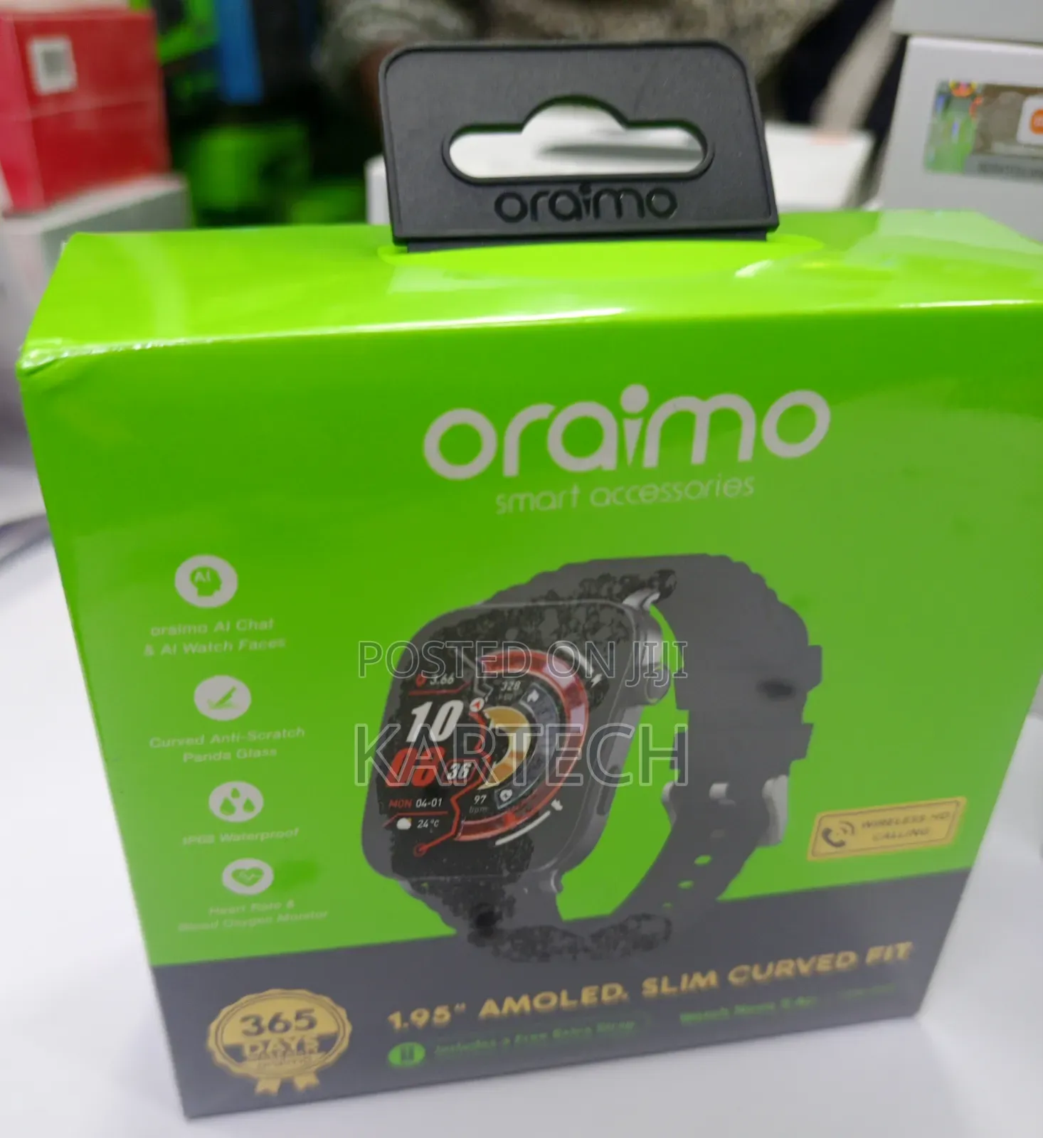 Oraimo Nova 2 Air 1.95" AMOLED Bluetooth Calling Smartwatch