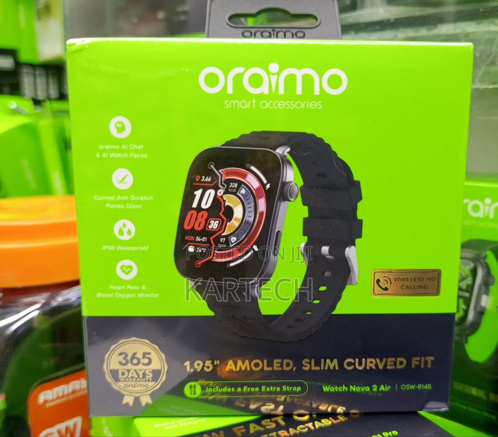 Oraimo Nova 2 Air AMOLED Smartwatch – 12-Day Battery Life