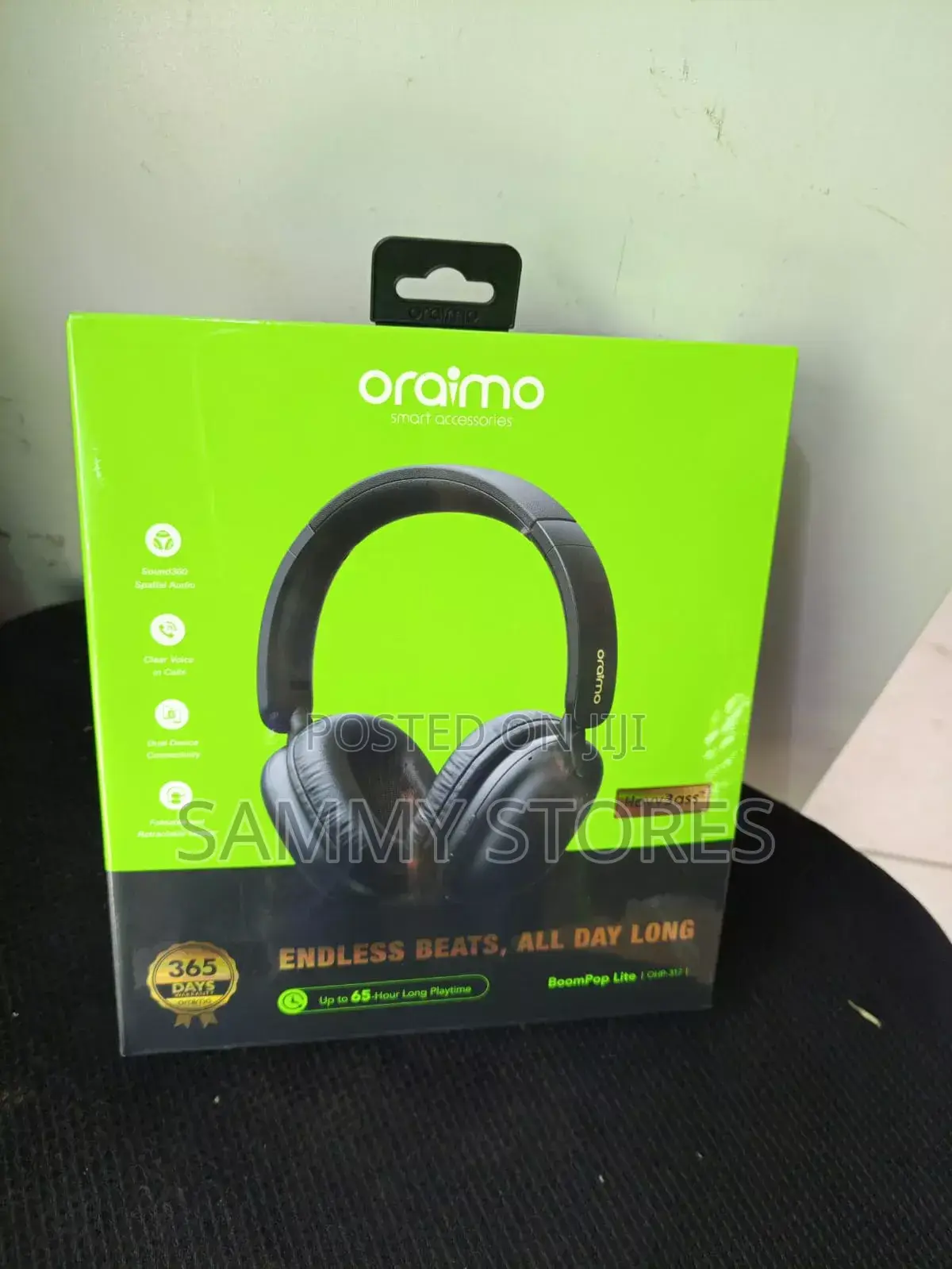 Oraimo BoomPop Lite Bluetooth Headphones – Up to 65 Hours Playtime