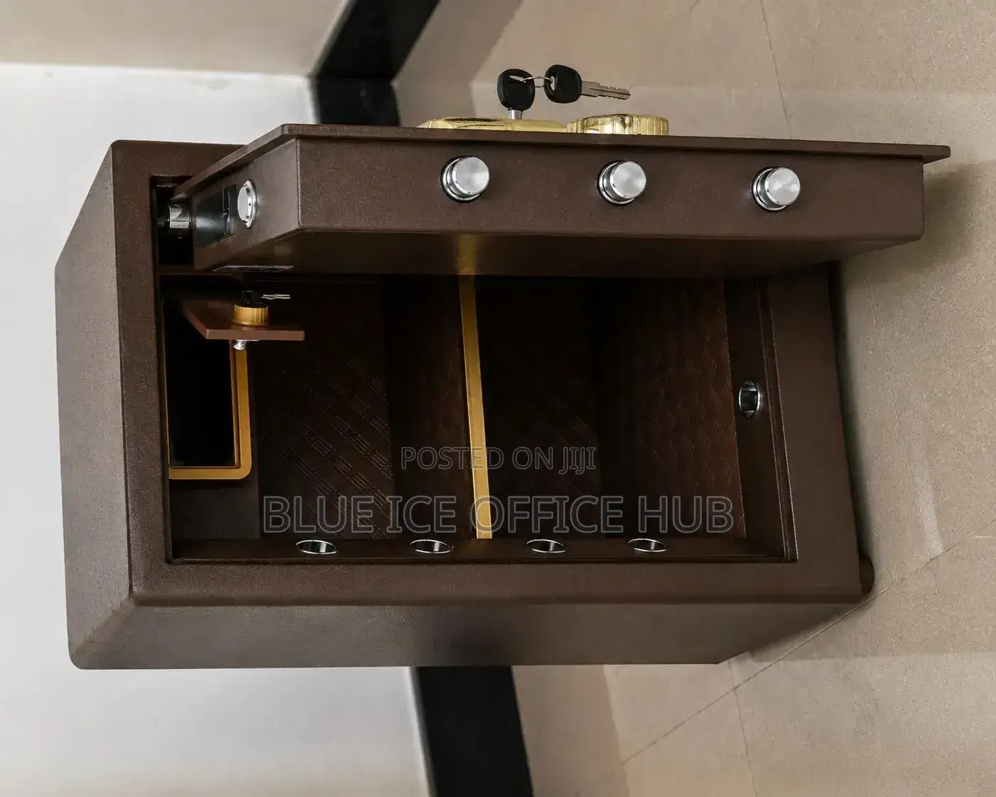 Heavy Duty Security Safe Box With Lockable Storage Compartments