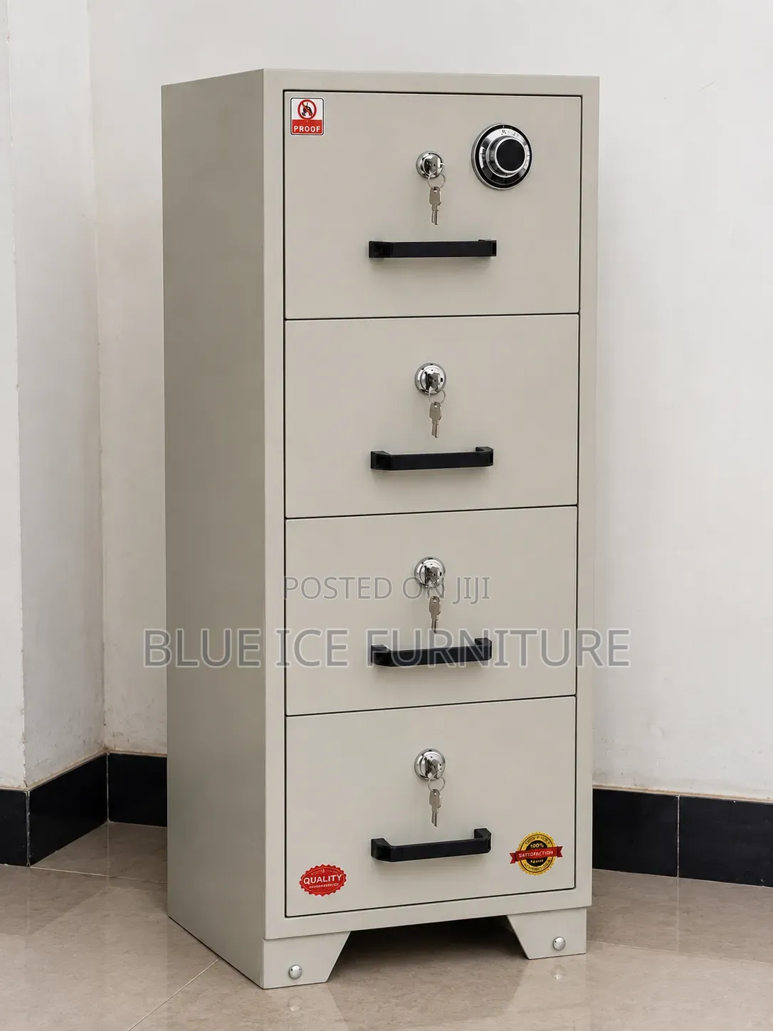 4-Drawer Lockable Security Safe
