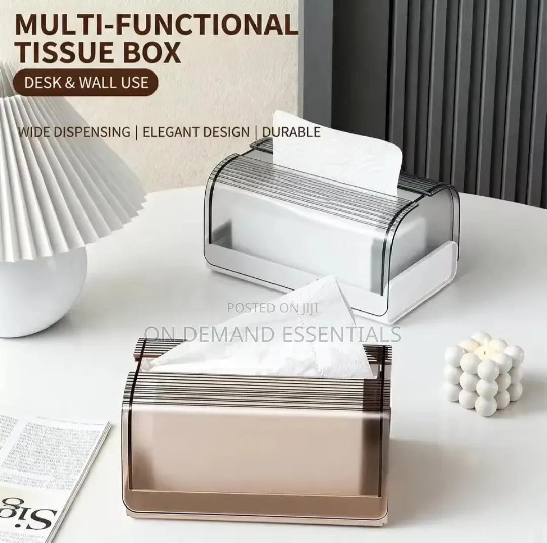 Gold and Clear Acrylic Multifunctional Serviette Holder