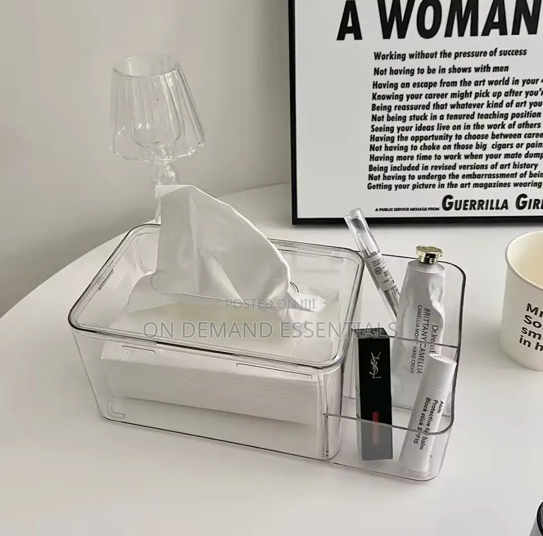 Acrylic Partitioned Serviette /Napkin Holder
Clear