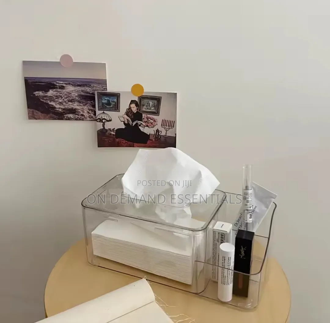 Acrylic Partitioned Serviette /Napkin Holder
Clear