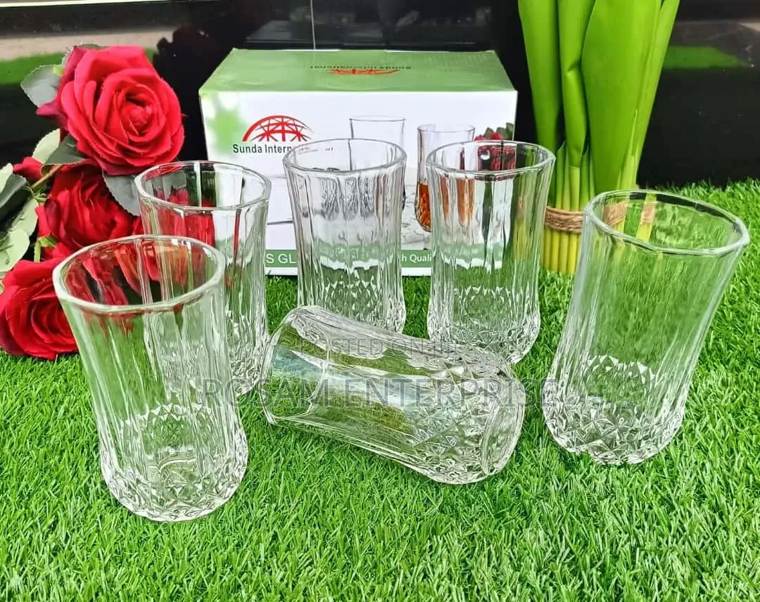 6 PC Long Diamond Glasses