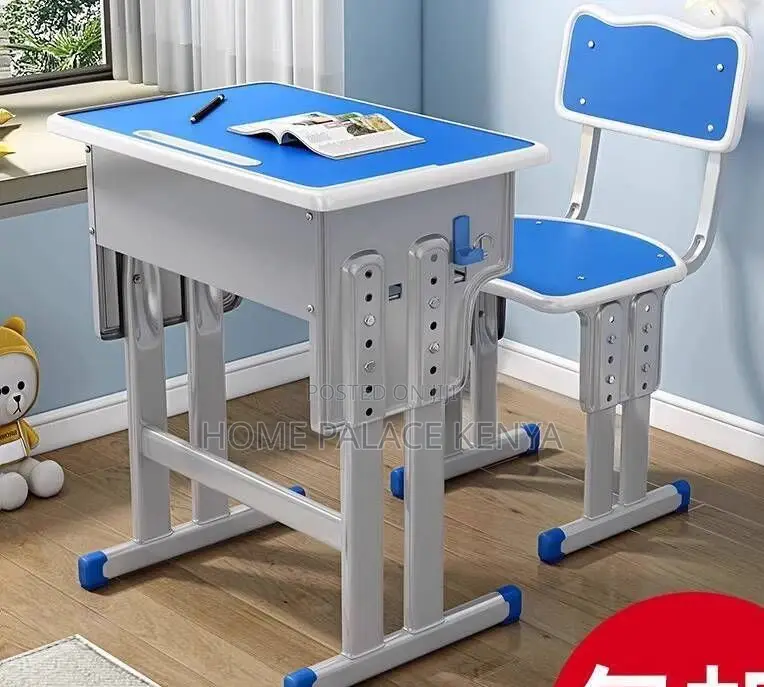 Kids Desk Set; Ergonomic Kids Adjustable Study Table and Chair Set