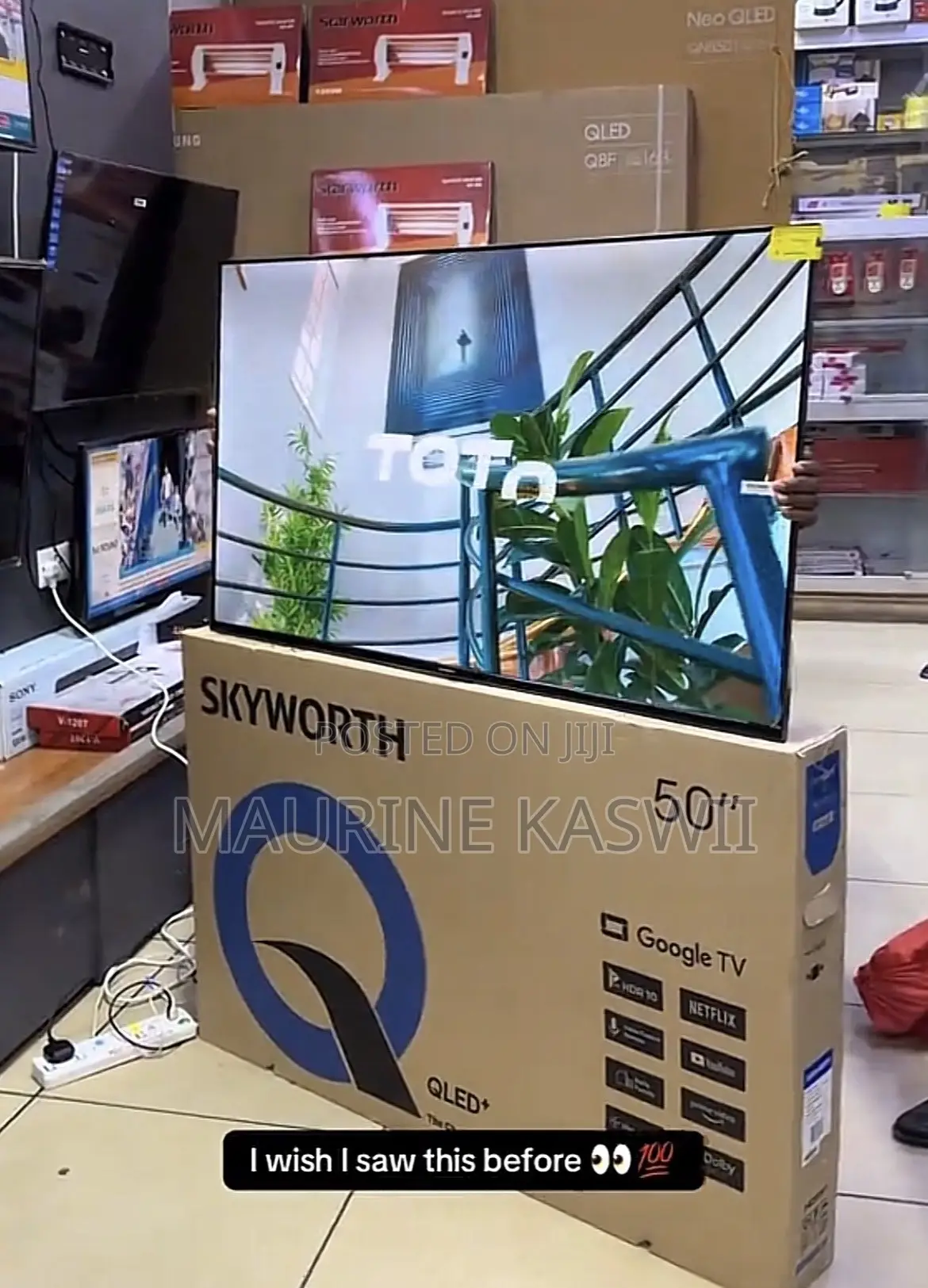 Skyworth 50”qled Google Frameless
