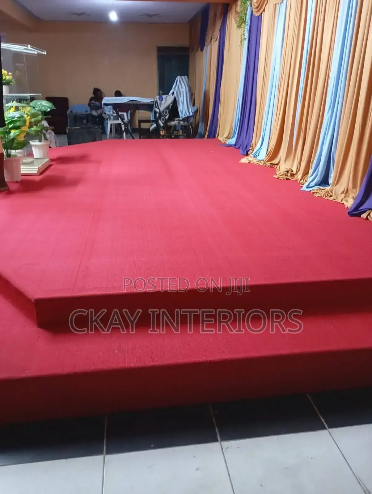 Create a Seamless Look on Altars With Wall-to-Wall Carpet.