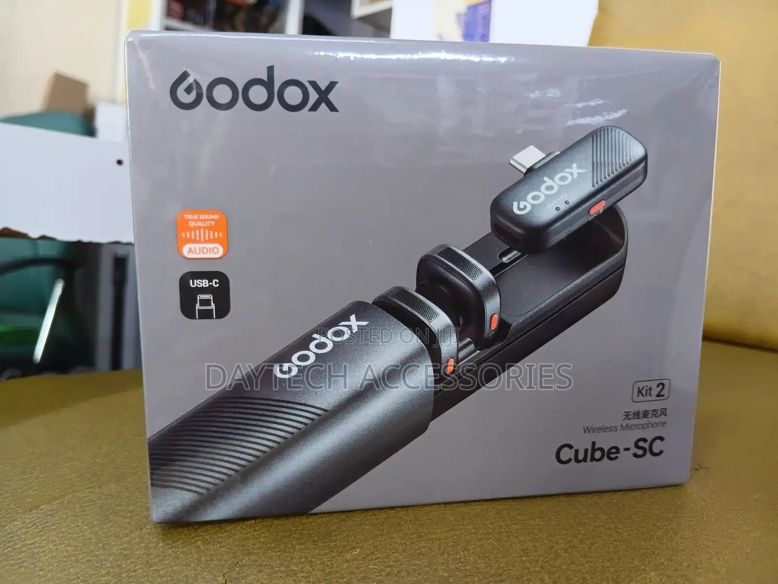 Godox CUBE-SL KIT 2 WHITE (Type-C Plug) 2.4GHz Wireless Microphone.
