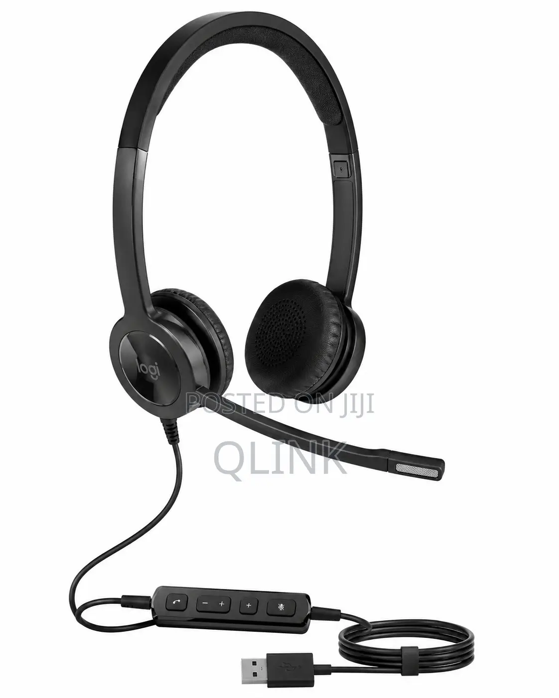 Logitech H650e Business Stereo USB-A Headset With Noise Cancelling Mic