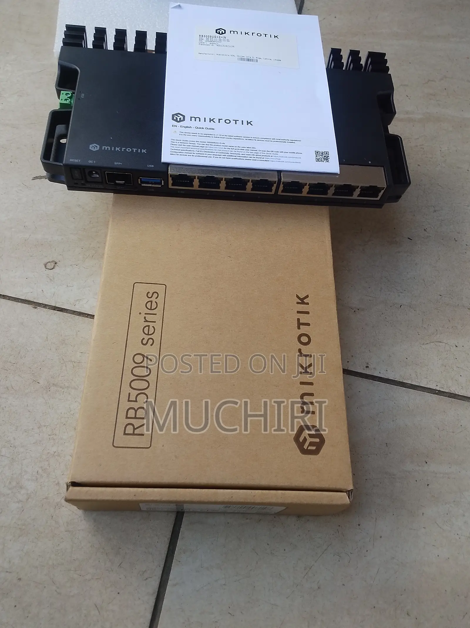 Mikrotik Rb5009ug+S+In Wired Router 2.5 Gigabit Ethernet Black