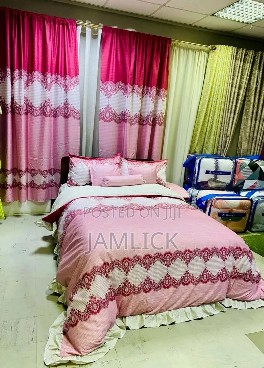 6×7 Curtain Duvet Complete Set - Pt