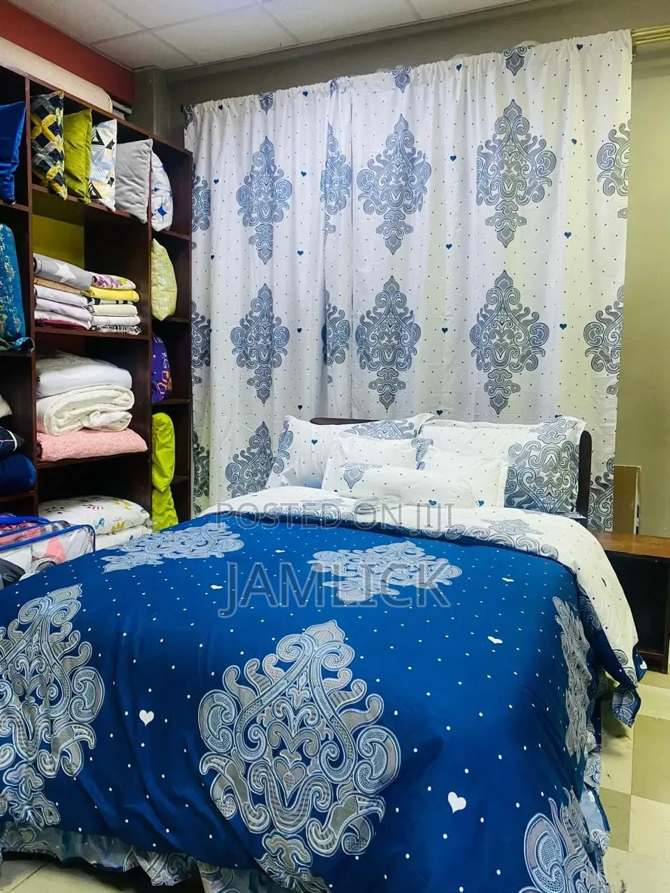 6×7 Curtain Duvet Complete Set - Pt