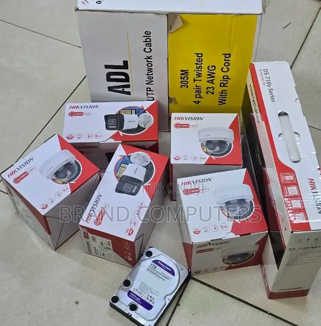 4 Channel Ip Camera With Audio Full Kit