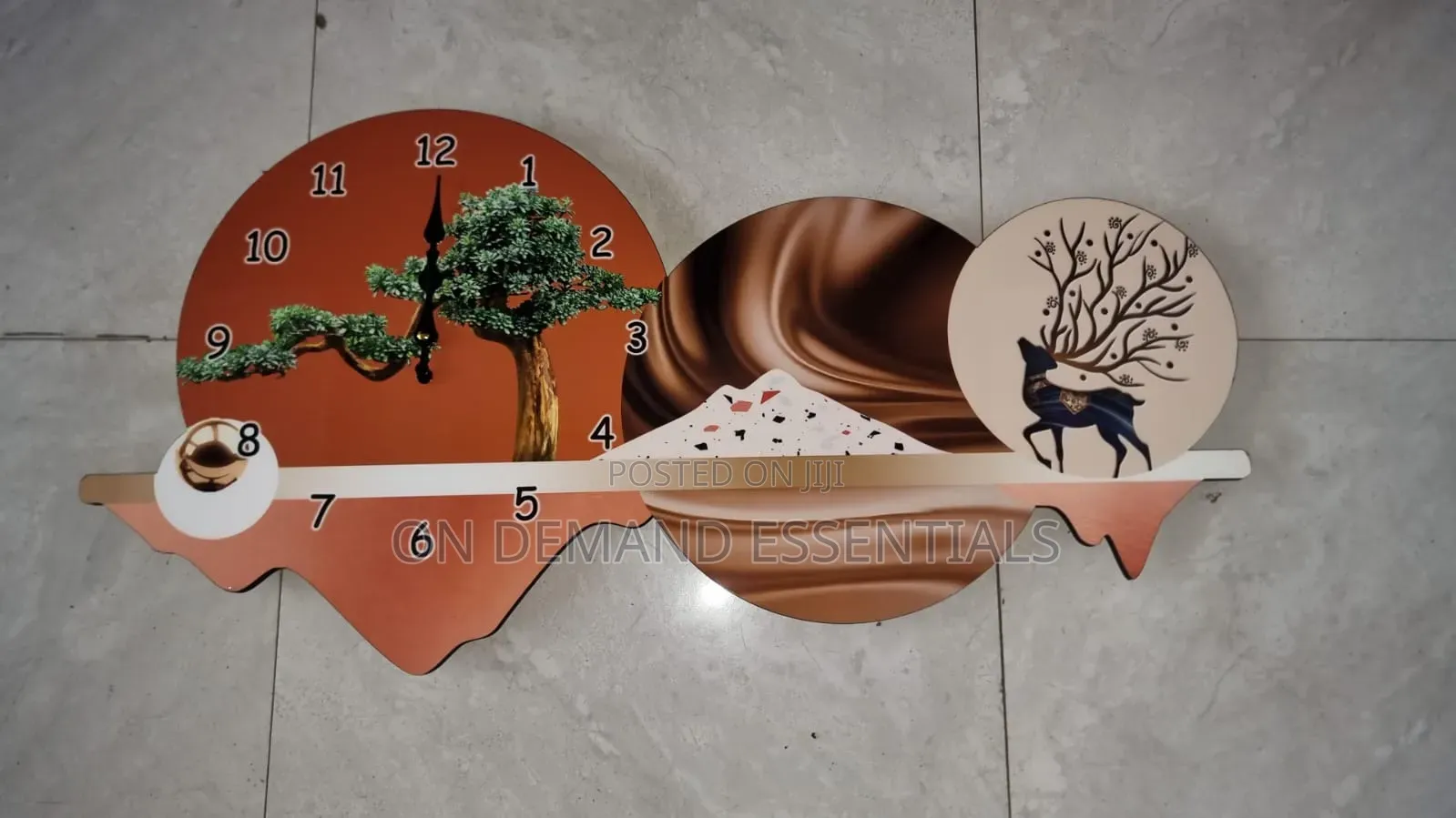80x40cm Decor Wall Clock