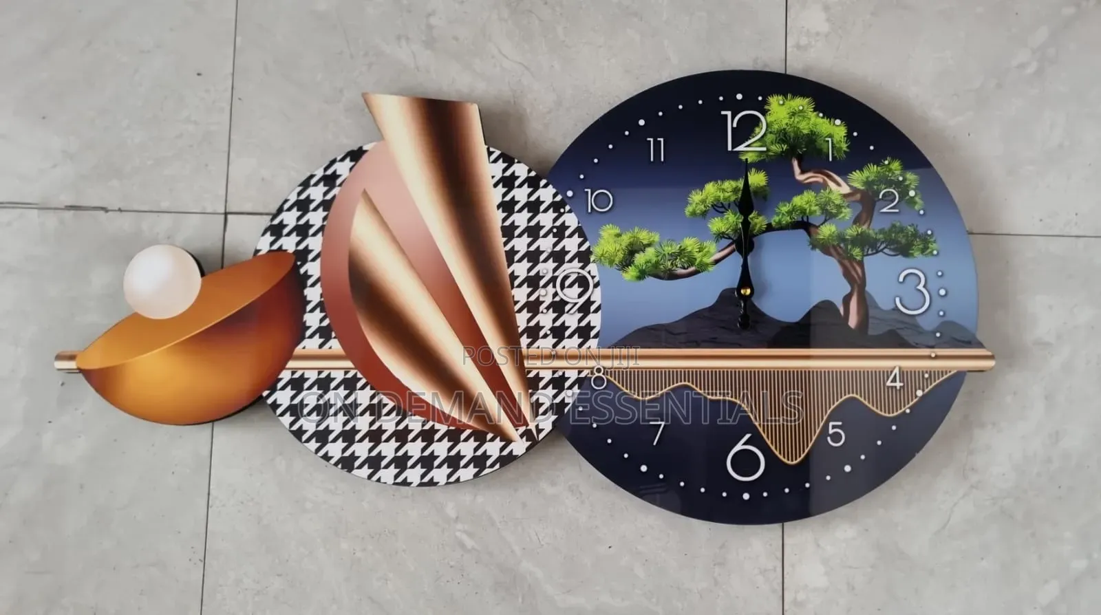 80x40cm Decor Wall Clock
