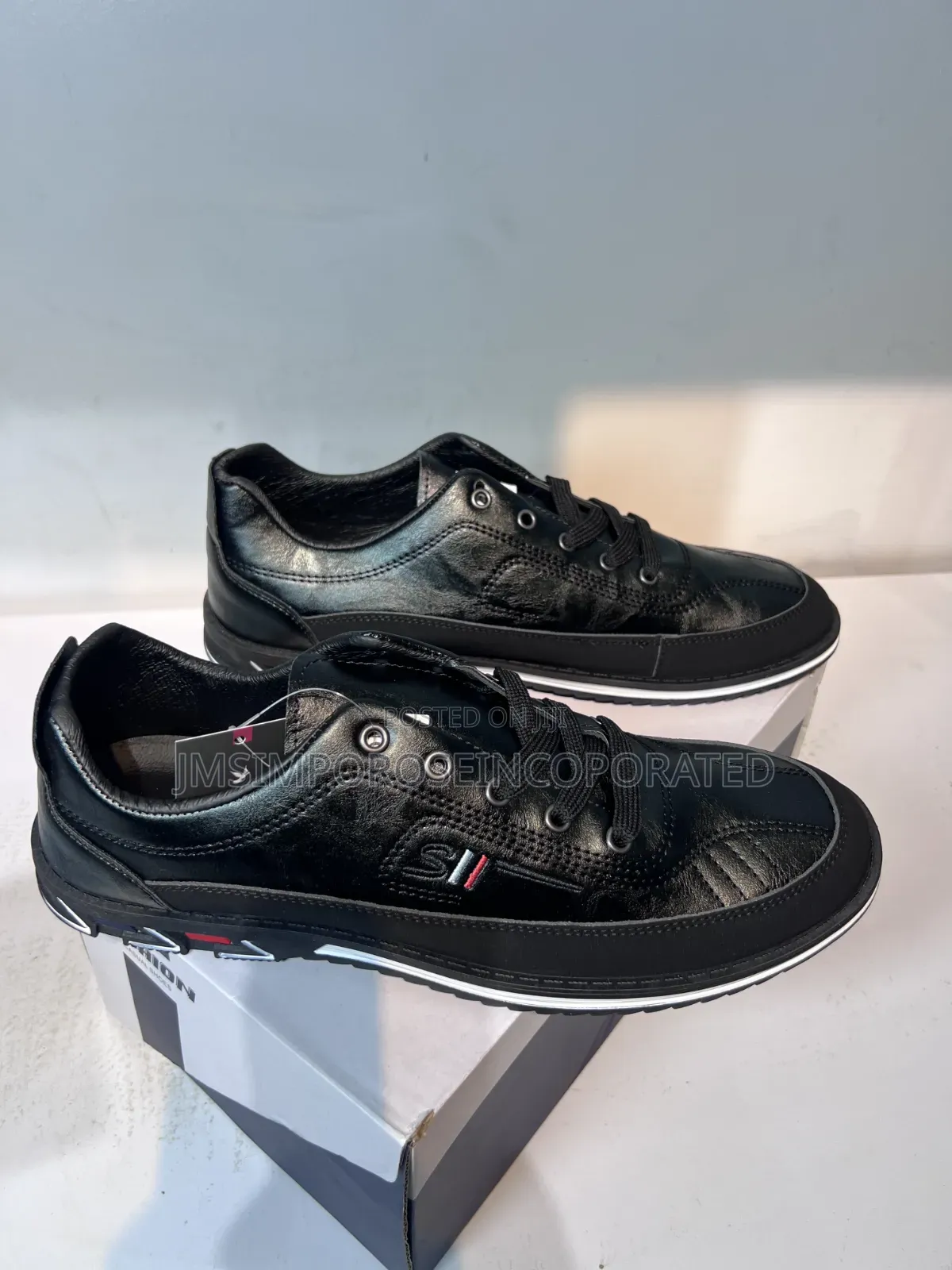 Casual Black Leather Shoes