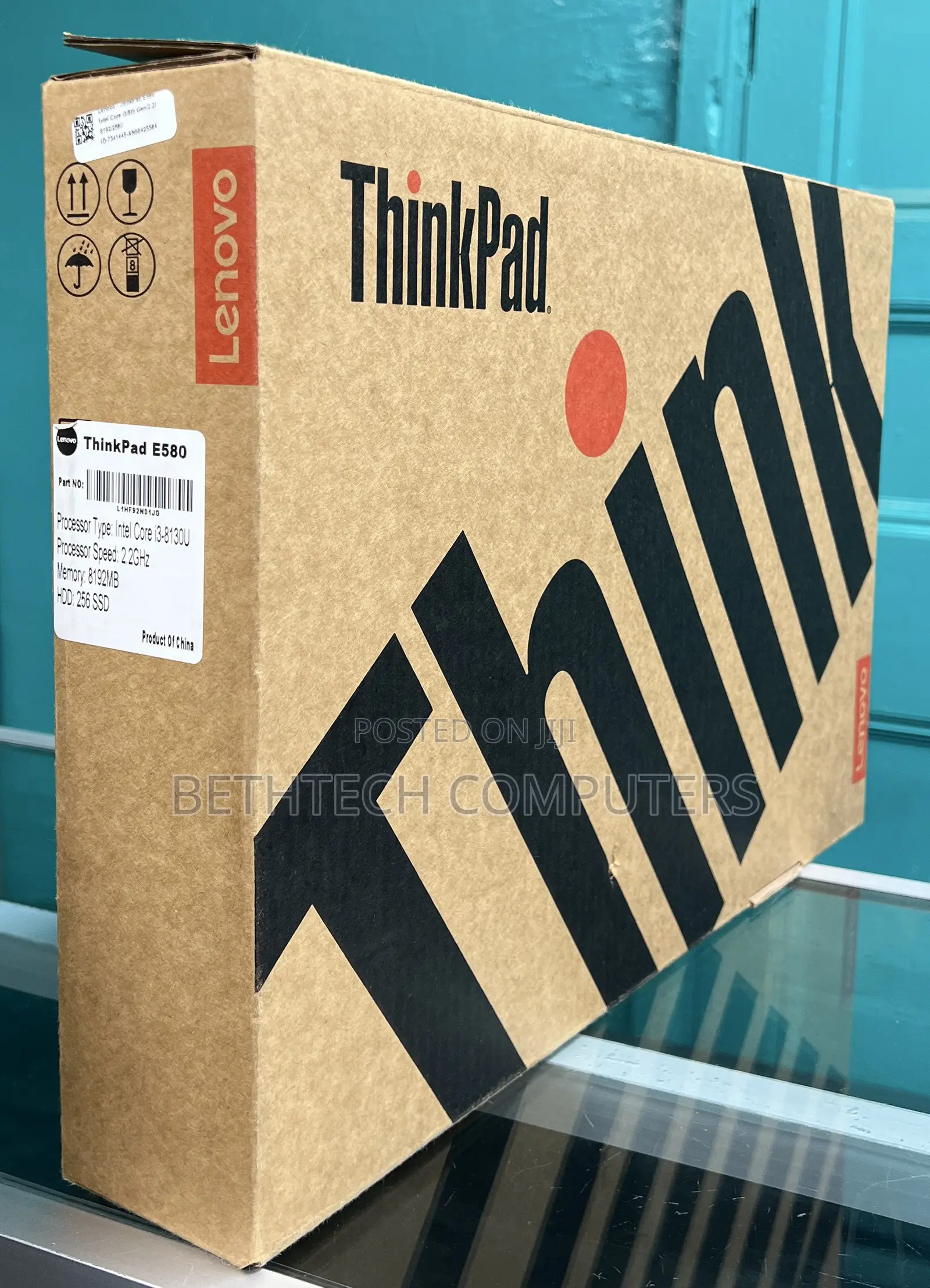 New Laptop Lenovo ThinkPad E580 8GB Intel Core i3 SSD 256GB