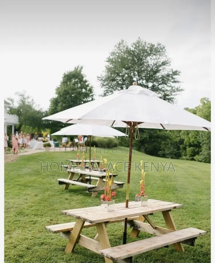 Outdoor Set; Comfortable Outdoor Conversation Set With Garden Umbrella