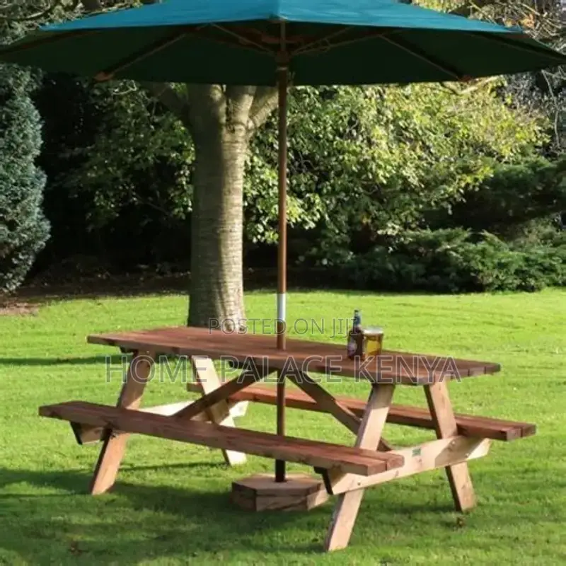 Outdoor Set; Comfortable Outdoor Conversation Set With Garden Umbrella