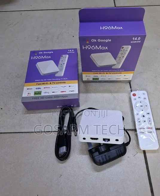 H96 Max Android 14 TV Box – 2gb Ram + 16gb Rom, Ultra Hd