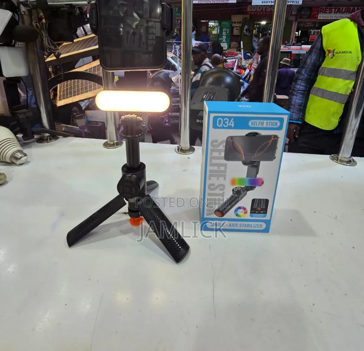Q34 Phone Gimbal + Selfie Stick - Eg