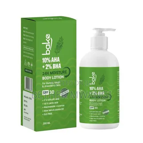 BAKE 10% AHA + 2% BHA 24H Moisture Body Lotion in Kenya