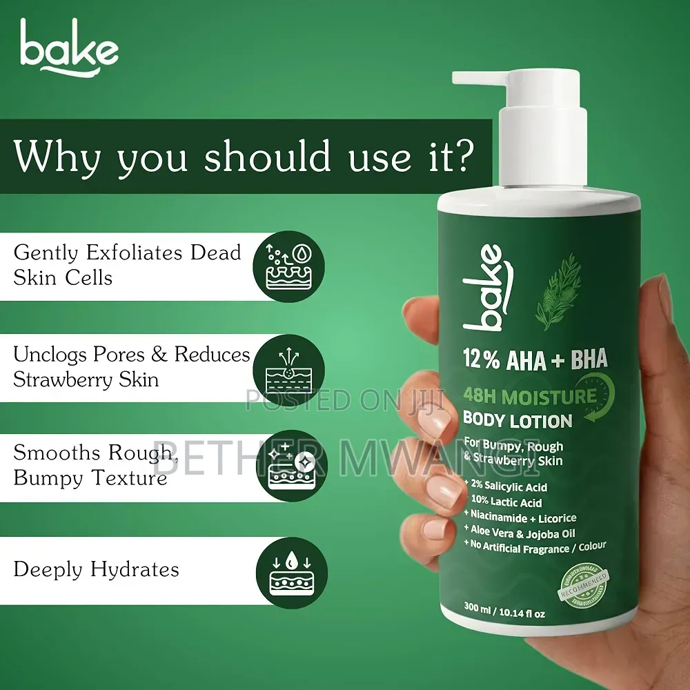 BAKE 10% AHA + 2% BHA 24H Moisture Body Lotion in Kenya