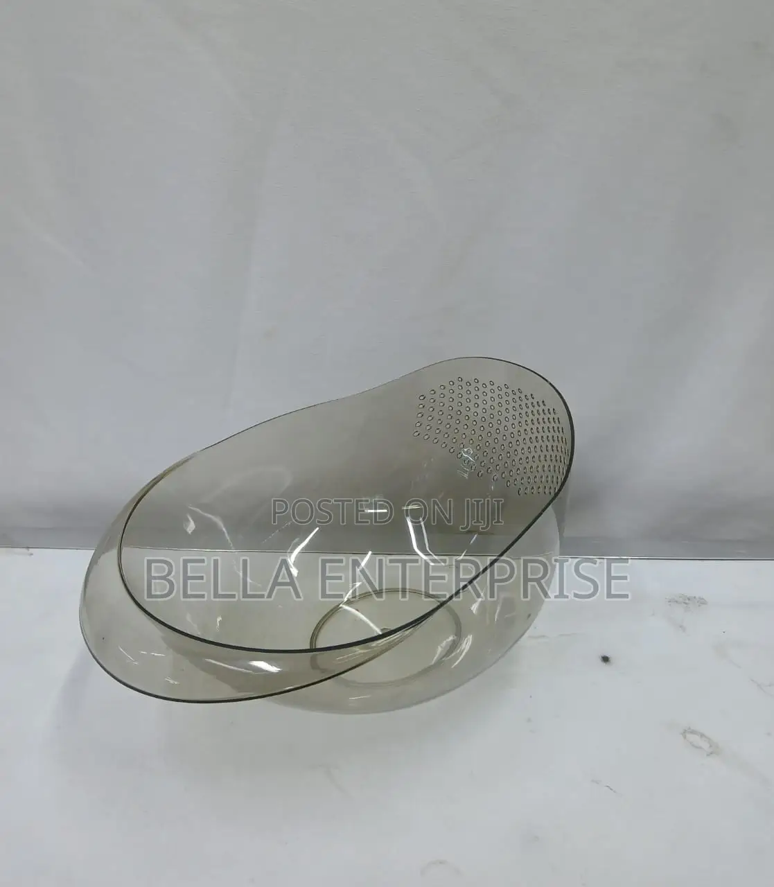 Rice Washing Bowl/ Colander Colour: Grey Only Material: PET
