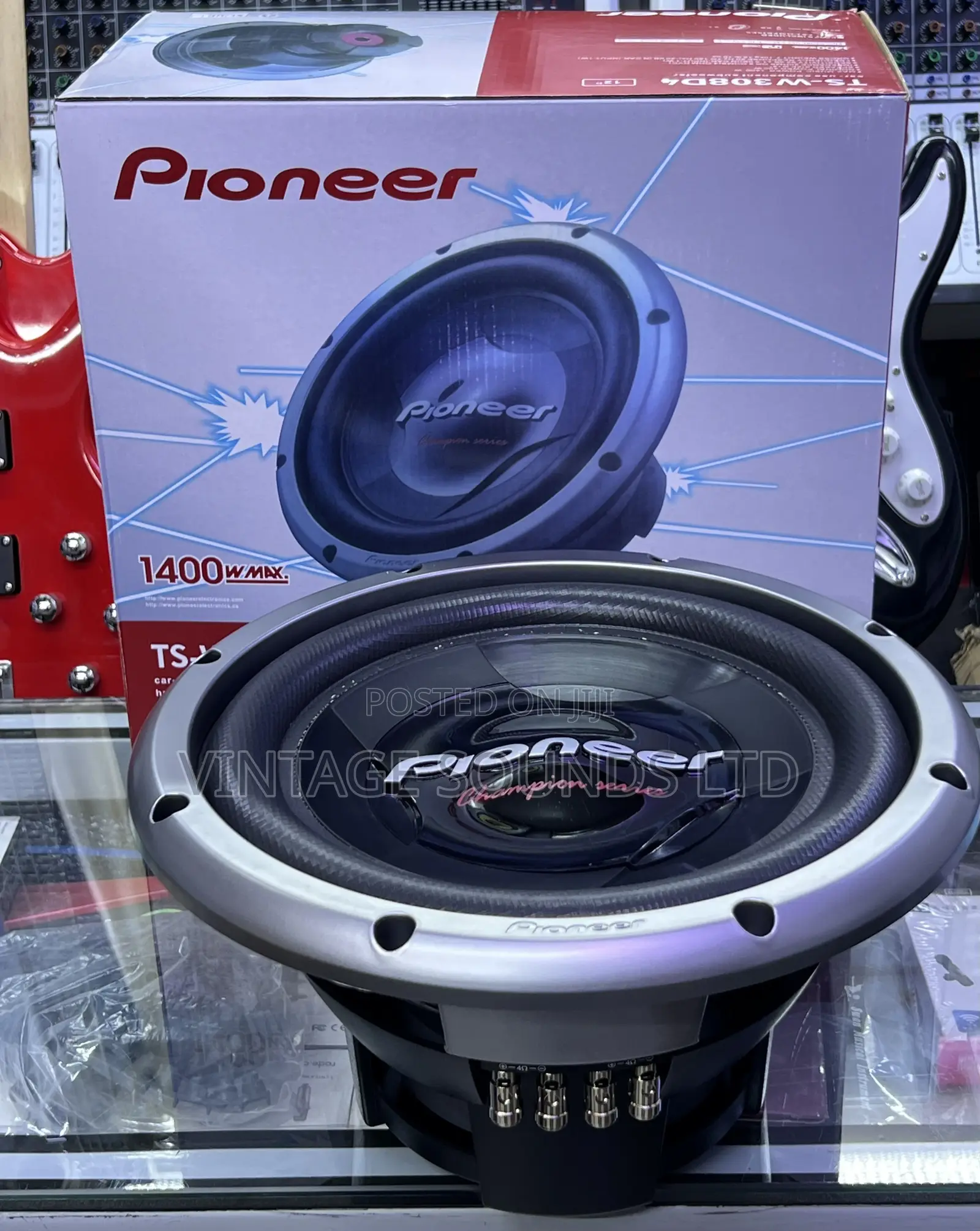 Pioneer TS-W308D4 Dual 4-Ohm 1400 Watt Car Audio Bass Subwoofer