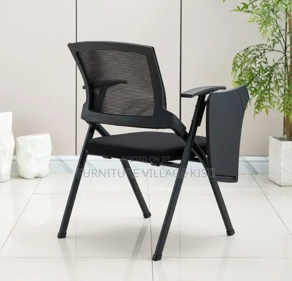 Office Chair; Black Foldable Study Mesh Seat
