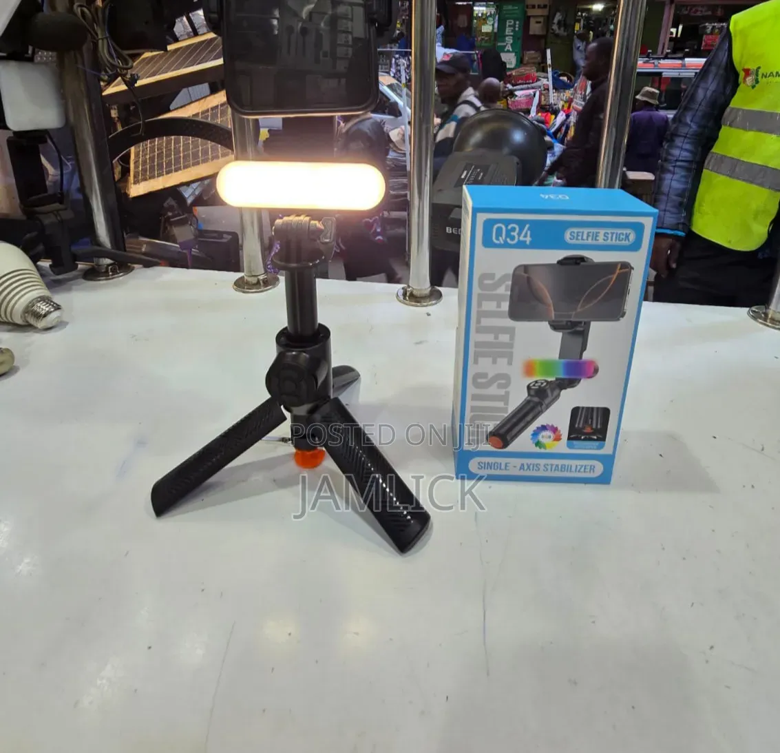 Q34 Phone Gimbal + Selfie Stick - Eg