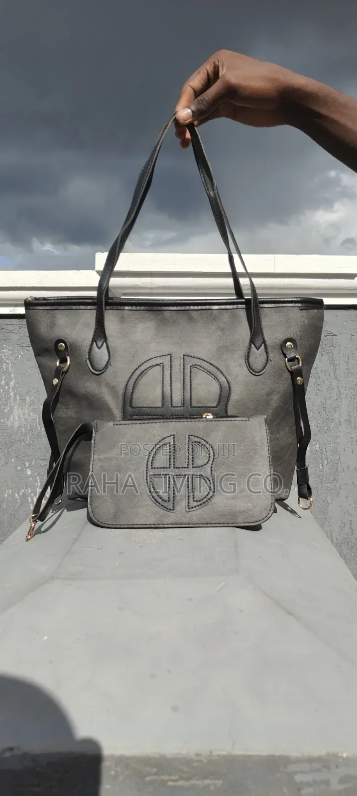 2-in-1 Retro Style Tote Bag | With Purse | Laptop Fit