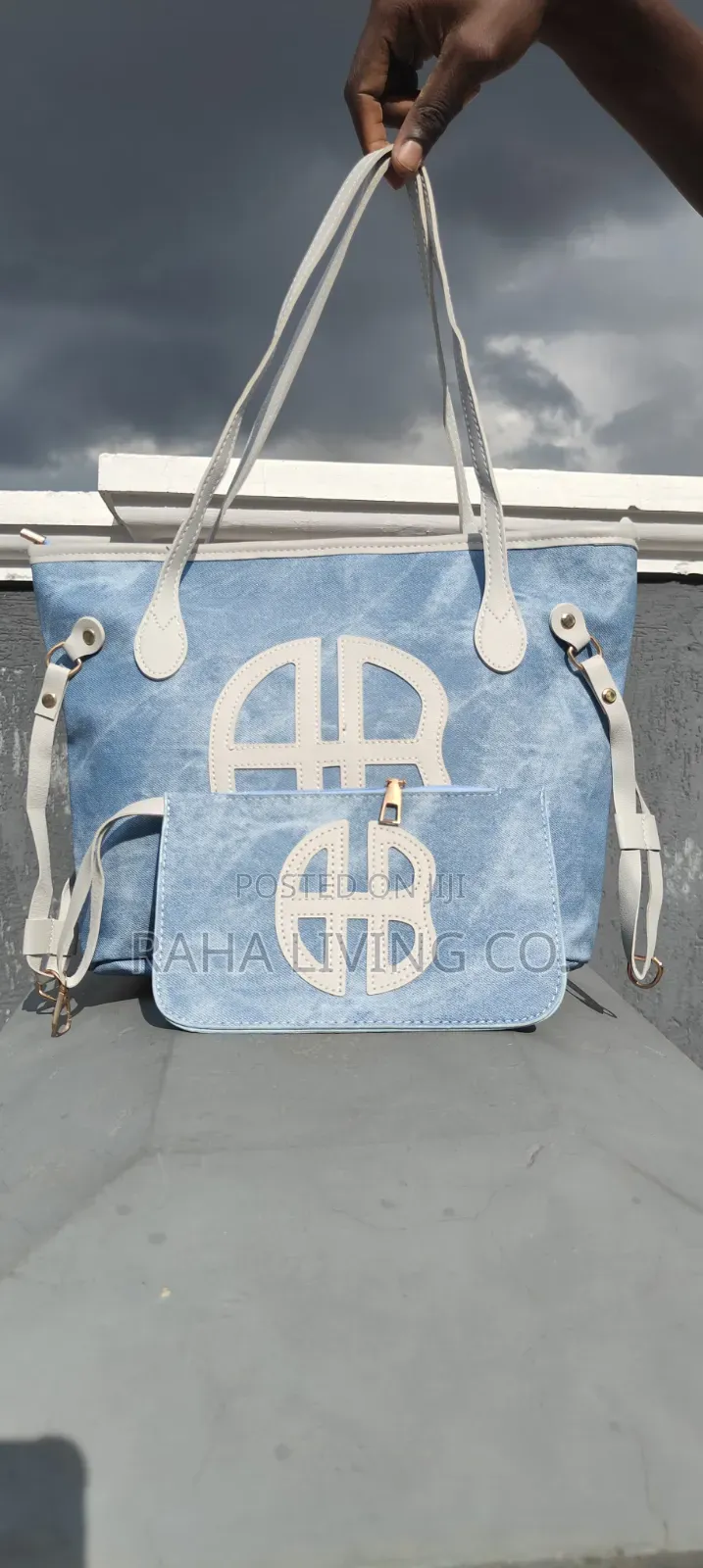 2-in-1 Retro Style Tote Bag | With Purse | Laptop Fit