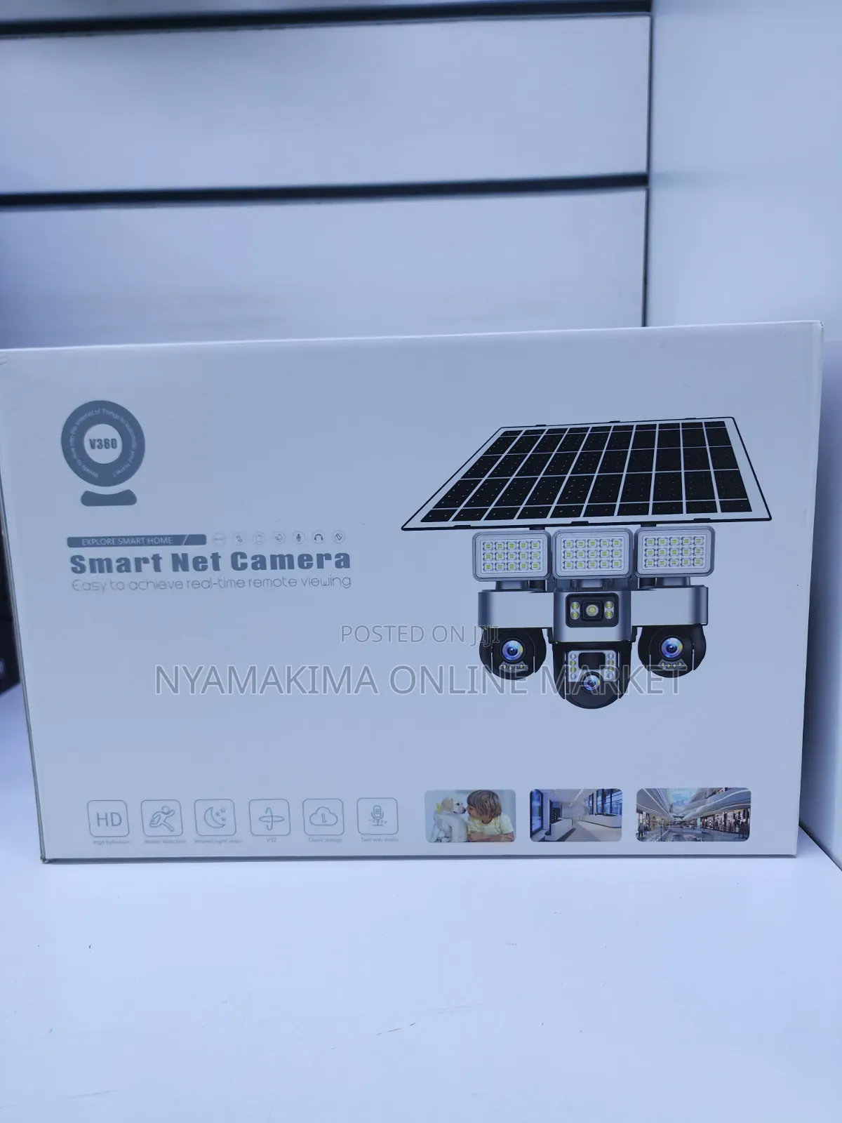 Tripple Lens Solar Camera With Lights