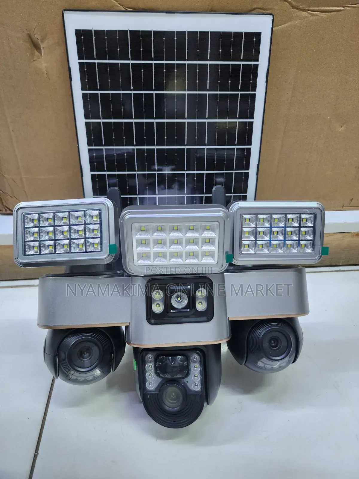 Tripple Lens Solar Camera With Lights