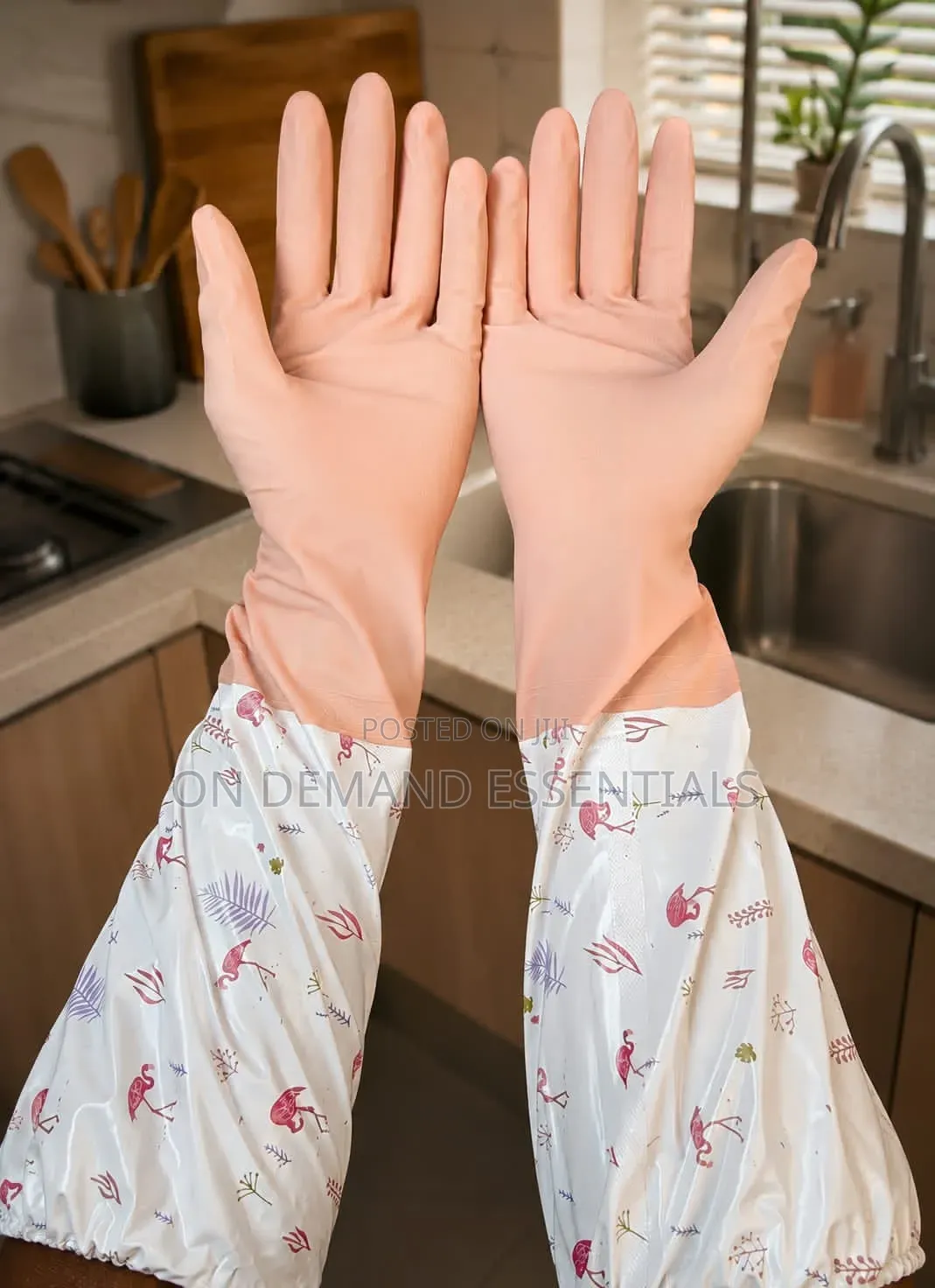 Long Silicone Waterproof Kitchen/Household Gloves