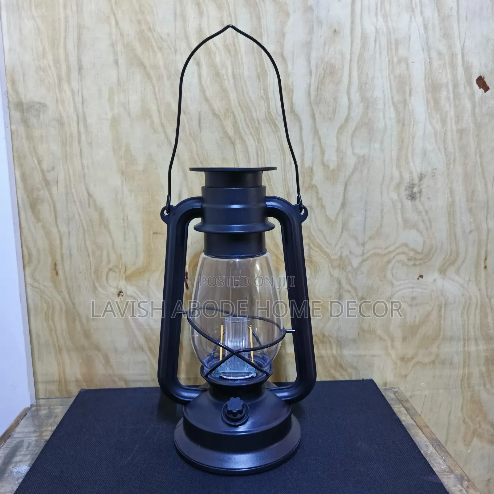Black Decorative Table Lantern