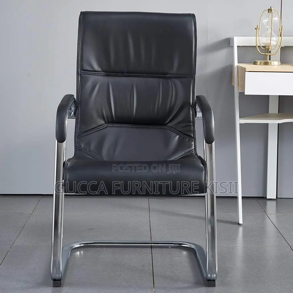 Office Chair; Executive High Back Leather Visitors Seat