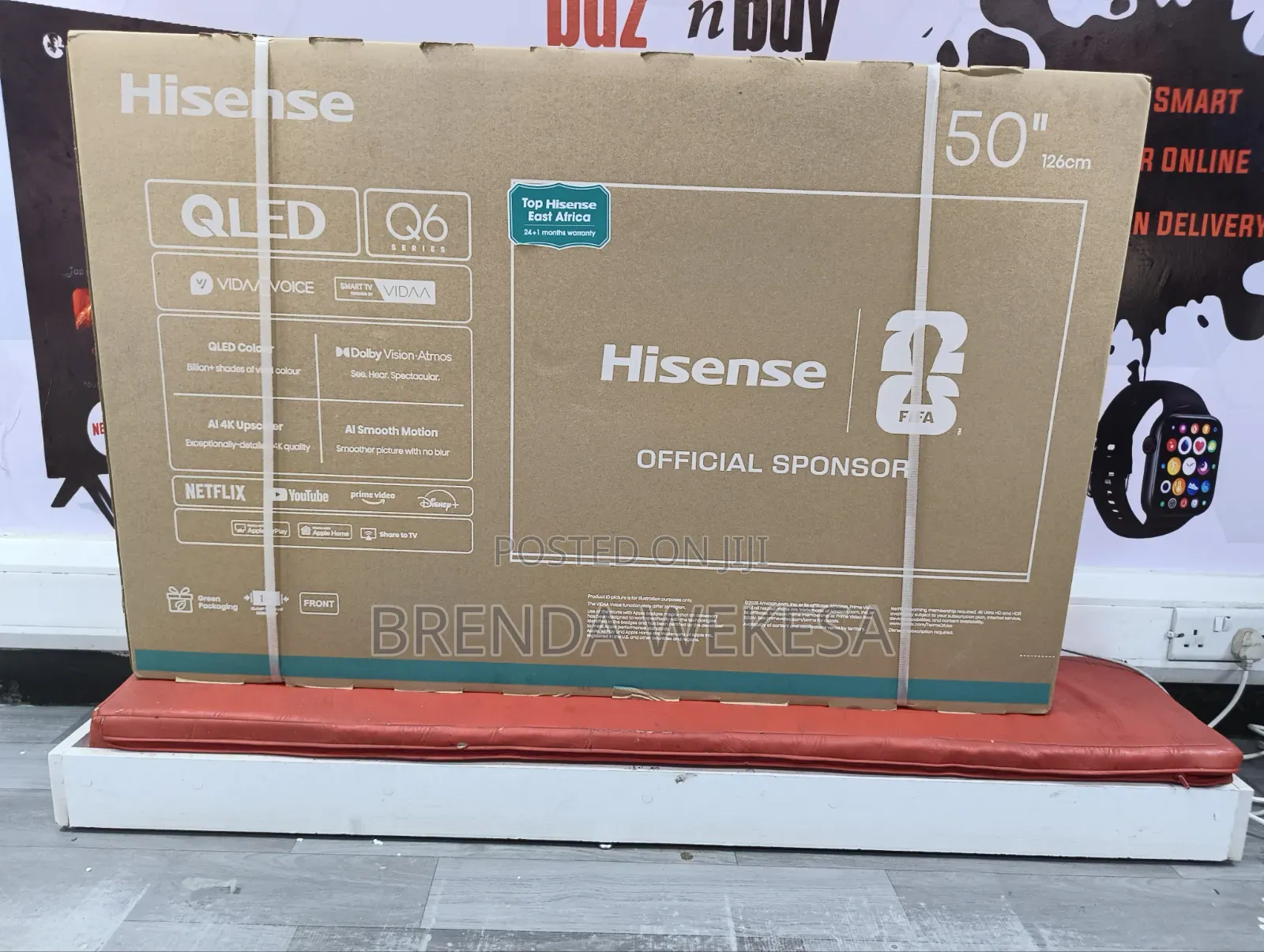 Hisense 50-Inch QLED Smart TV Model 50Q6QKEN 2026 Model