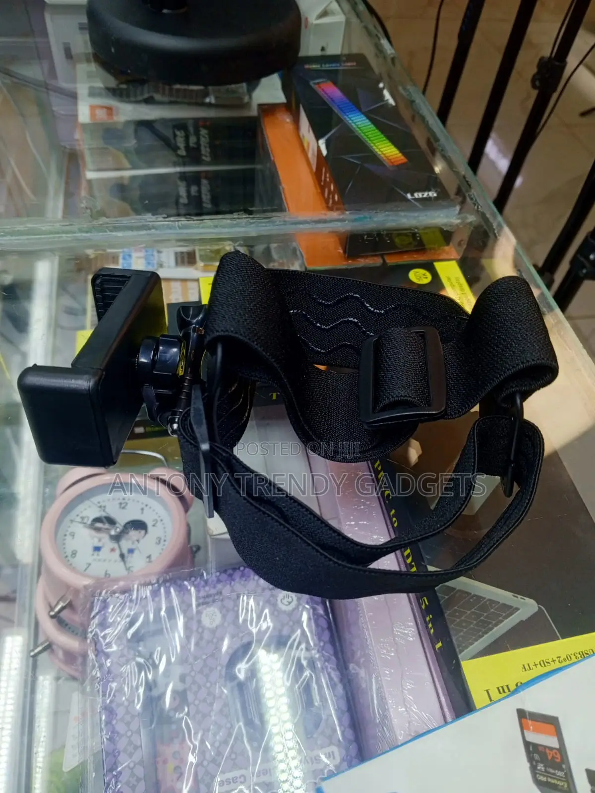 Adjustable Headband Phone Holder for POV Video Live Streaming