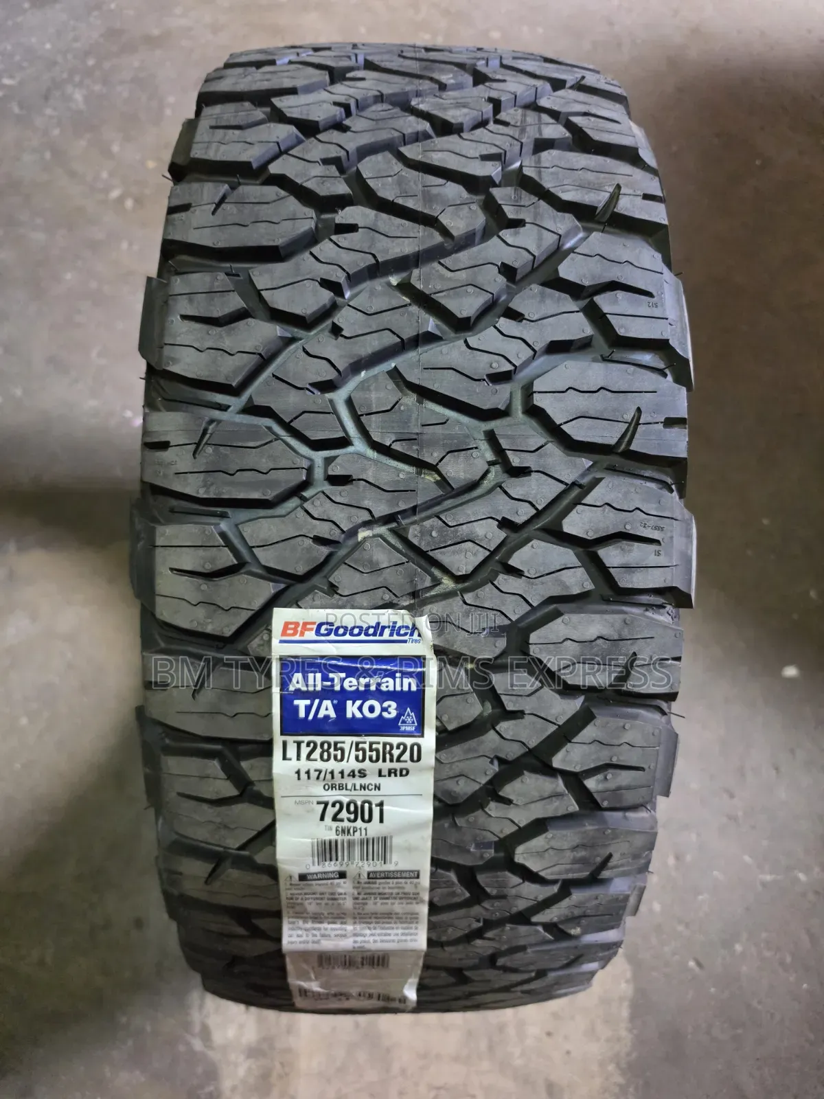285 /55 R20 Bf Goodrich Tires( Thailand)